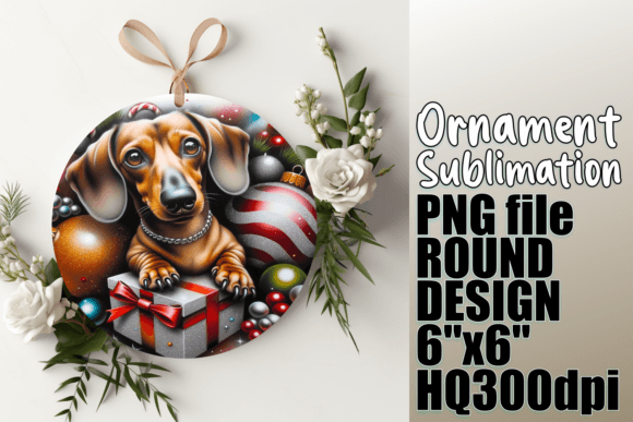 3D Christmas Face Peek Circles PNG
