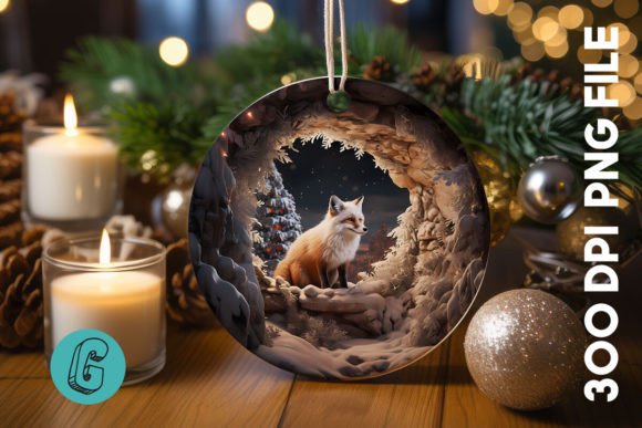 3D Fox Break Through Ornament (14): Your Next Creative Asset