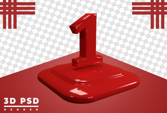 3D Logo Number 1 Template: Elevate Your Visuals