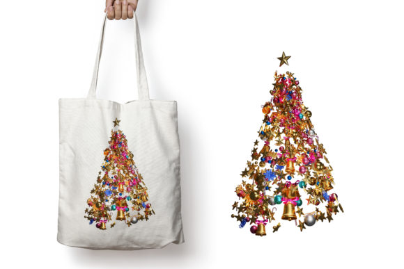 Christmas Tree Shape 3D Illustration & Printable Decor
