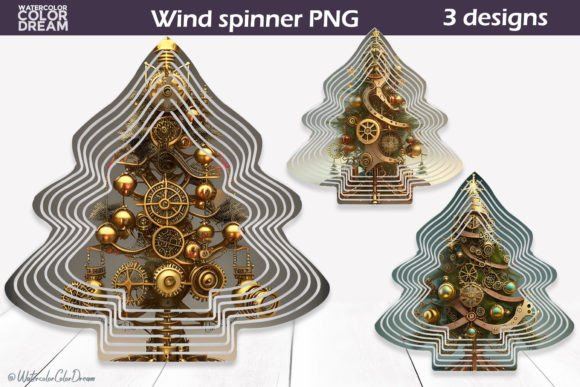 Create Festive Magic with a 3D Christmas Tree Wind Spinner Design