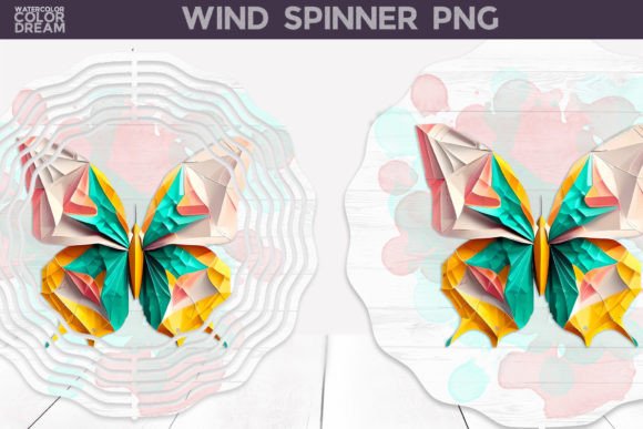 Enchanting Butterfly 3D Wind Spinner Design for Crafts