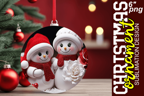 Joyful 3D Snowman Ornaments for Festive Designs