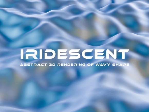 Wavy Iridescent 3D Background
